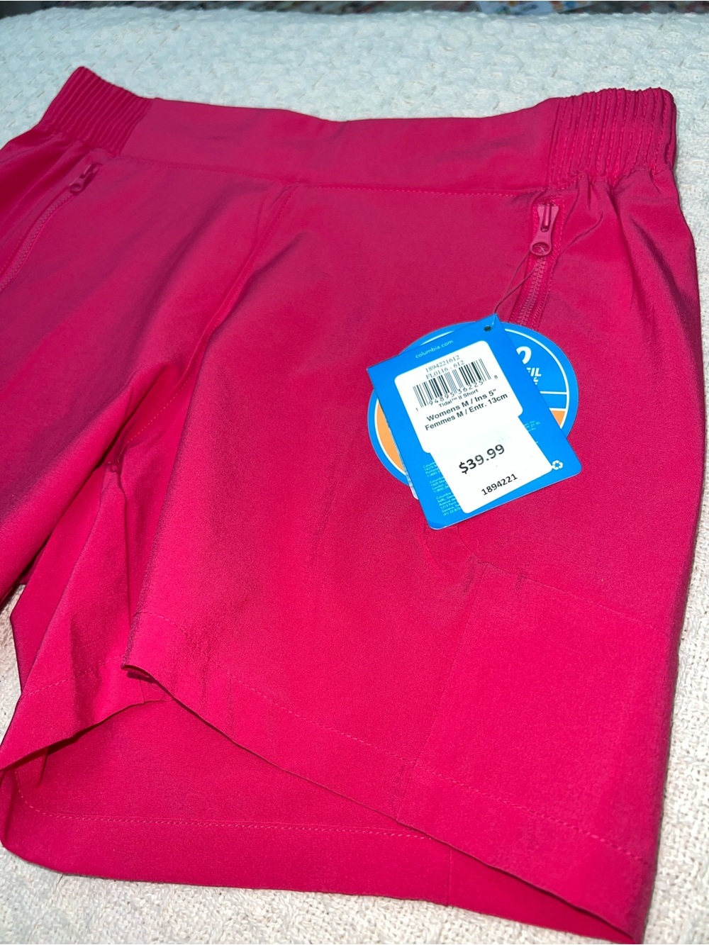 NWT Size M Columbia Women's Tidal II Pink Shorts